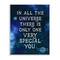 Stupell Industries Only One Very Special You Phrase Blue Universe Wall Plaque